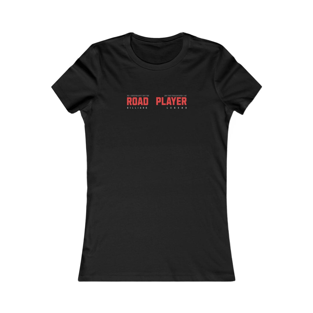 Road Player - Billiard Legend - Women's Fitted Tee - BFLY BILLIARDS
