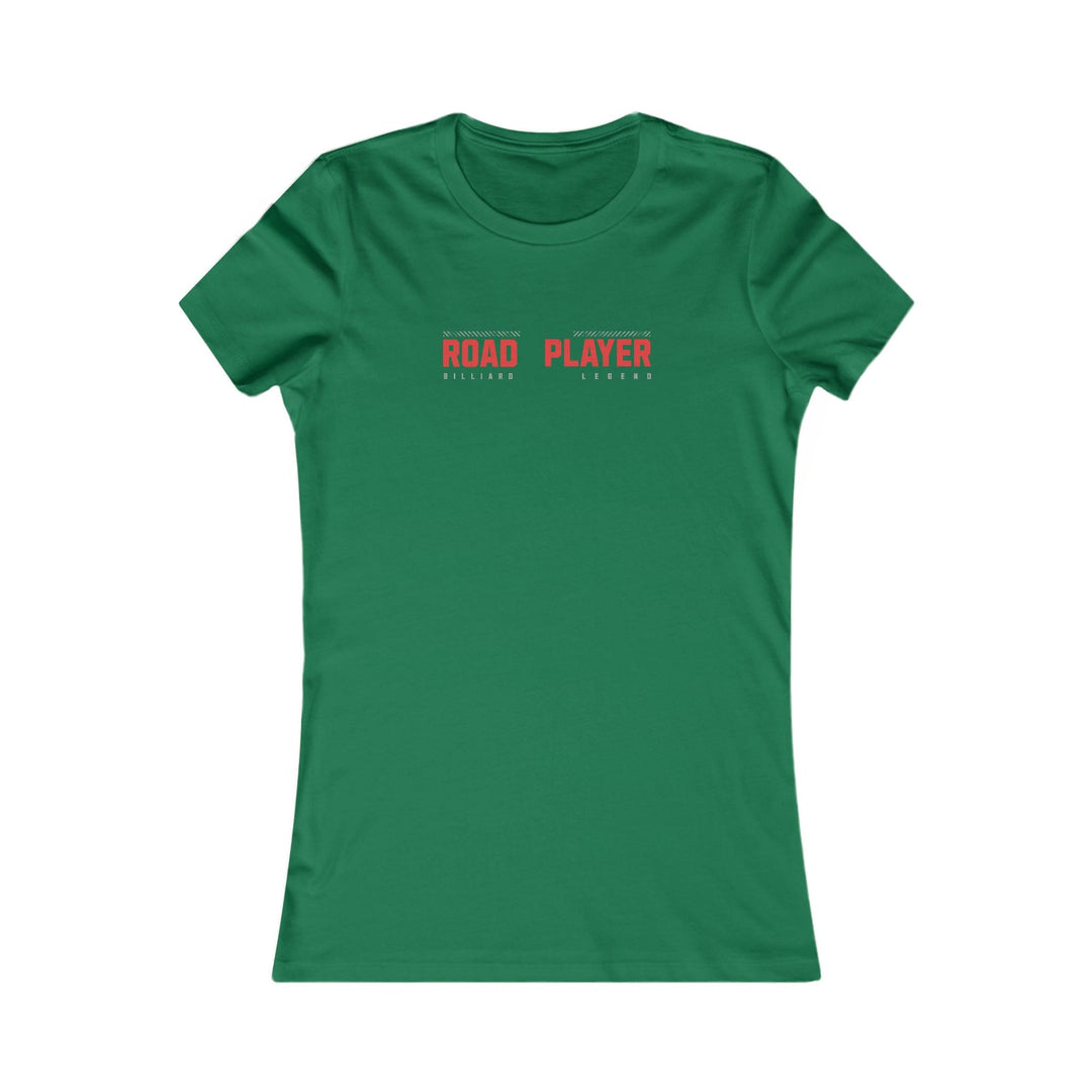 Road Player - Billiard Legend - Women's Fitted Tee - BFLY BILLIARDS
