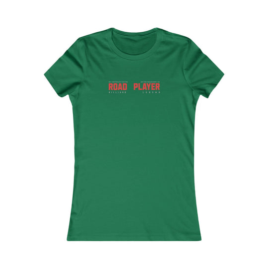 Road Player - Billiard Legend - Women's Fitted Tee - BFLY BILLIARDS