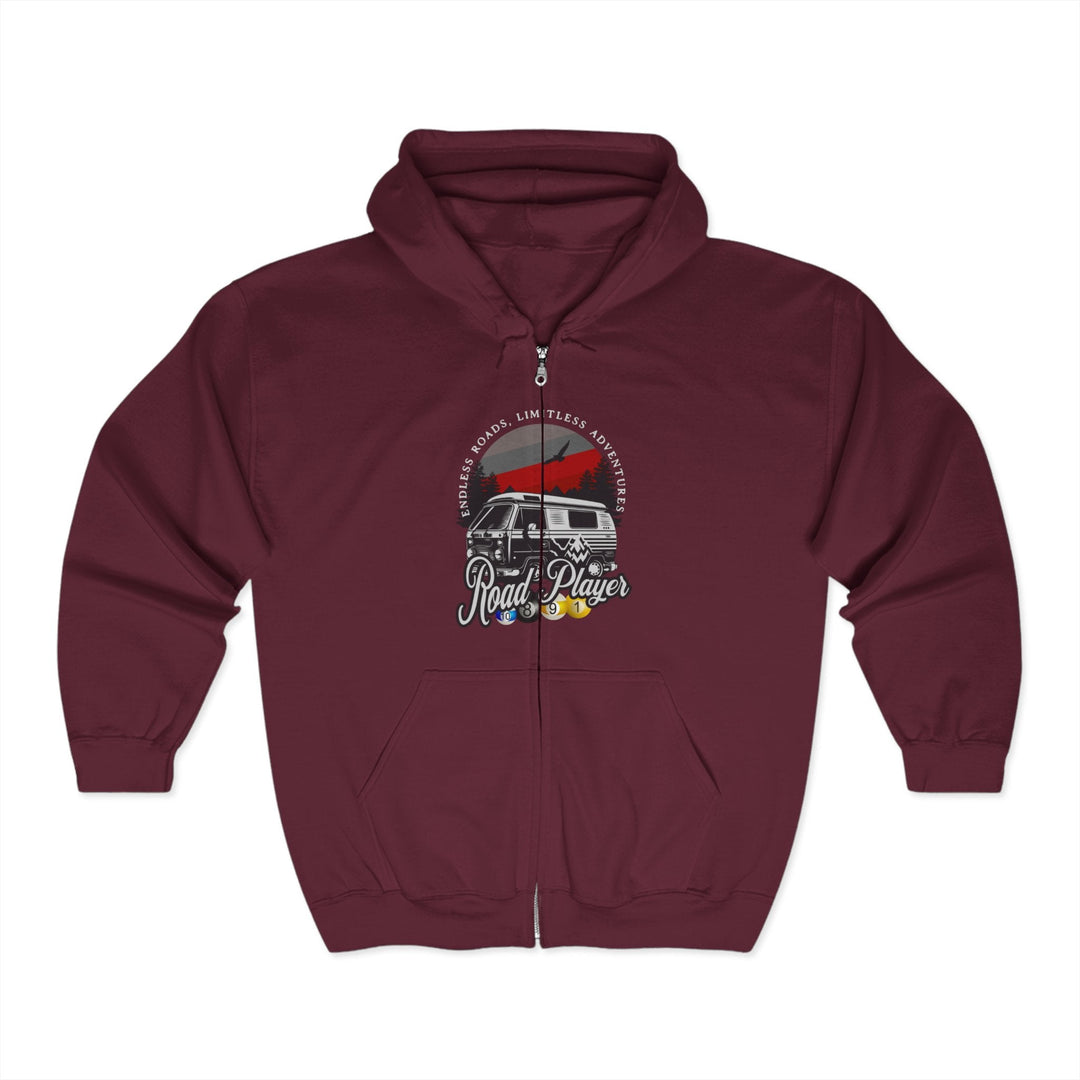 Road Player - Limitless Adventures - Full Zip Hoodie - BFLY BILLIARDS