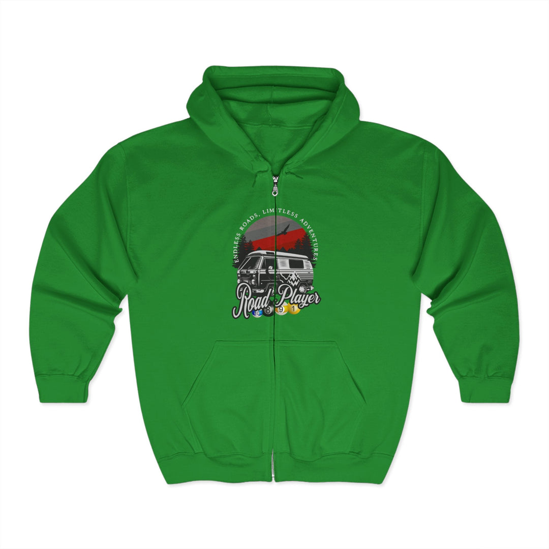 Road Player - Limitless Adventures - Full Zip Hoodie - BFLY BILLIARDS