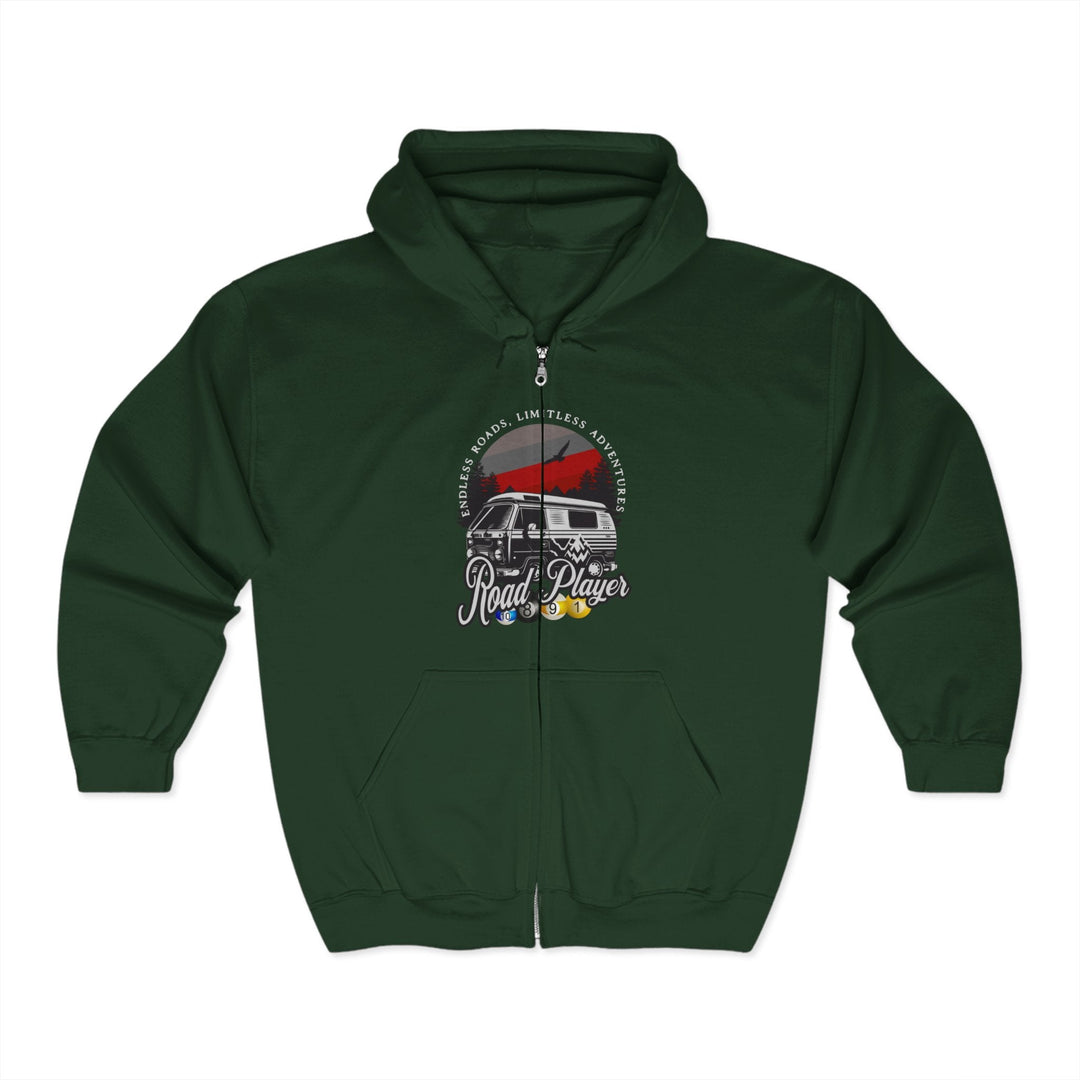 Road Player - Limitless Adventures - Full Zip Hoodie - BFLY BILLIARDS