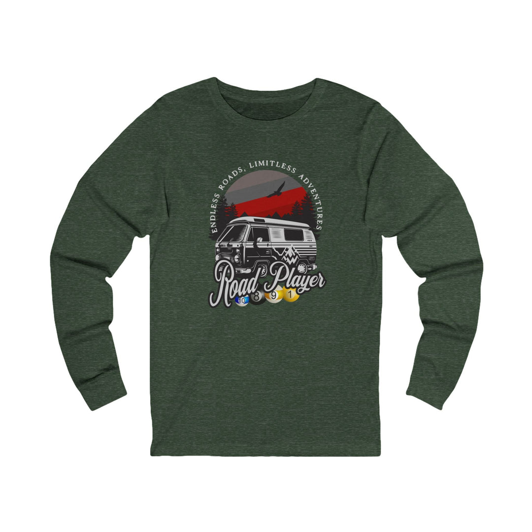 Road Player - Limitless Adventures - Unisex Long Sleeve Tee - BFLY BILLIARDS