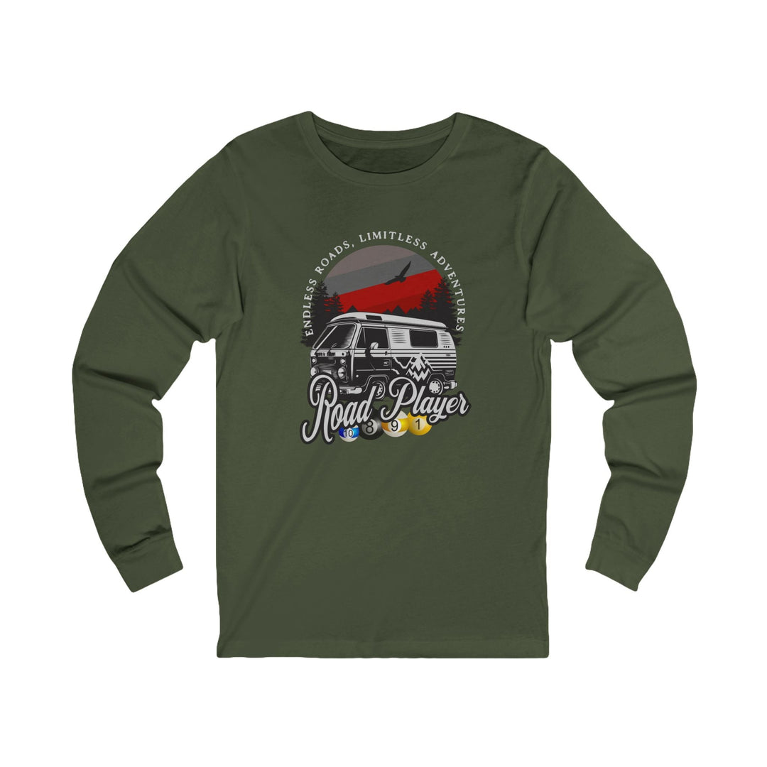 Road Player - Limitless Adventures - Unisex Long Sleeve Tee - BFLY BILLIARDS