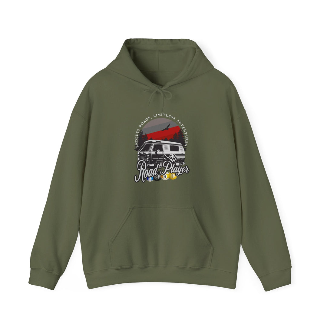 Road Player - Limitless Adventures - Unisex Pullover Hoodie - BFLY BILLIARDS