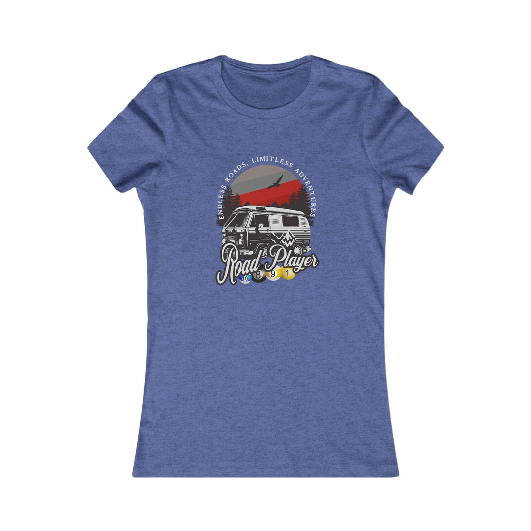 Road Player - Limitless Adventures - Women's Fitted Tee - BFLY BILLIARDS