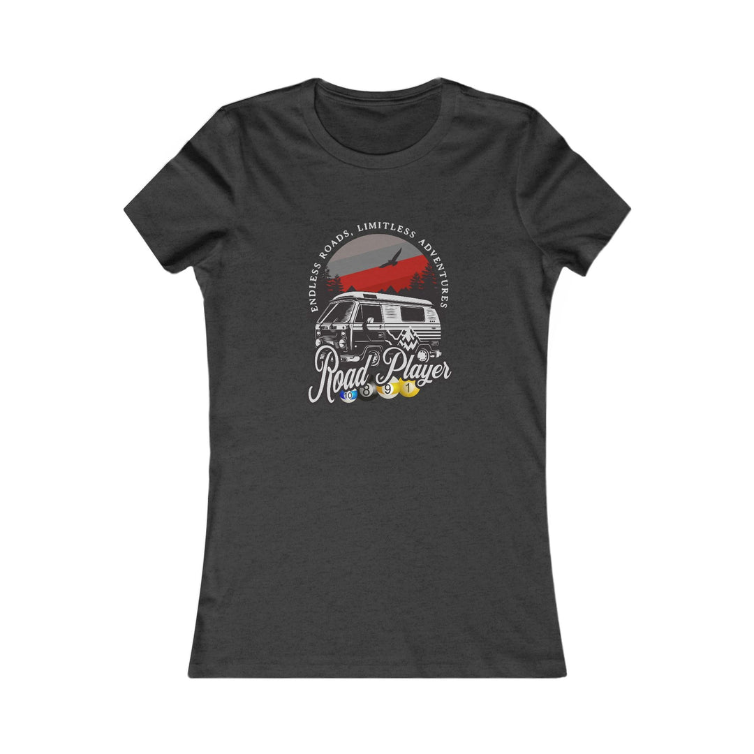 Road Player - Limitless Adventures - Women's Fitted Tee - BFLY BILLIARDS