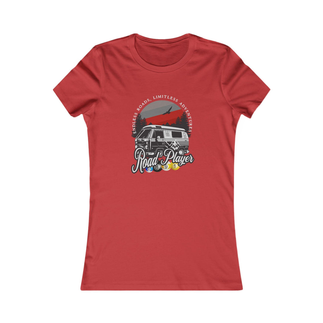 Road Player - Limitless Adventures - Women's Fitted Tee - BFLY BILLIARDS
