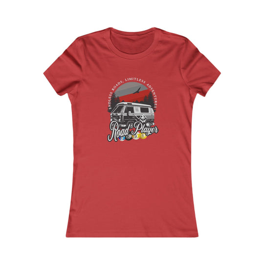 Road Player - Limitless Adventures - Women's Fitted Tee - BFLY BILLIARDS