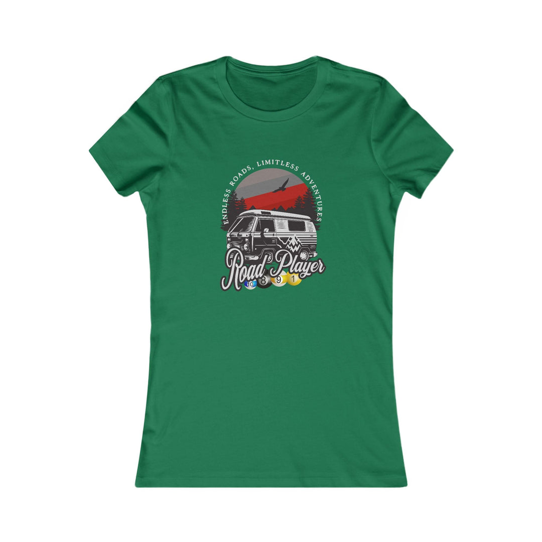 Road Player - Limitless Adventures - Women's Fitted Tee - BFLY BILLIARDS