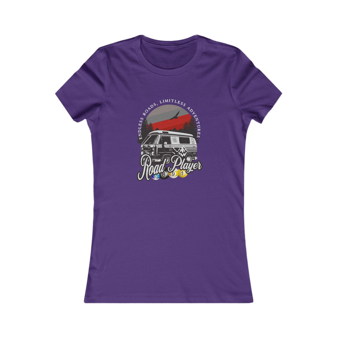 Road Player - Limitless Adventures - Women's Fitted Tee - BFLY BILLIARDS