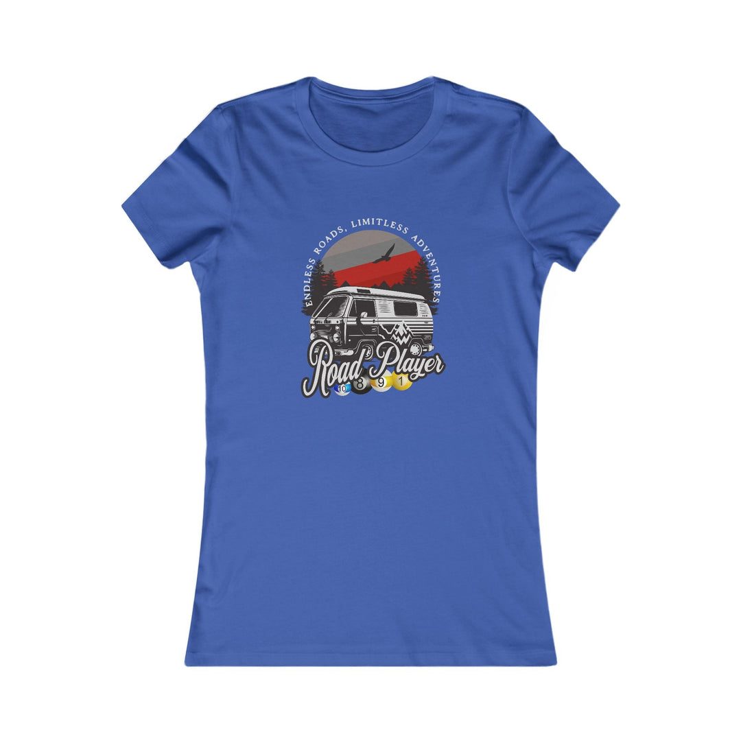 Road Player - Limitless Adventures - Women's Fitted Tee - BFLY BILLIARDS