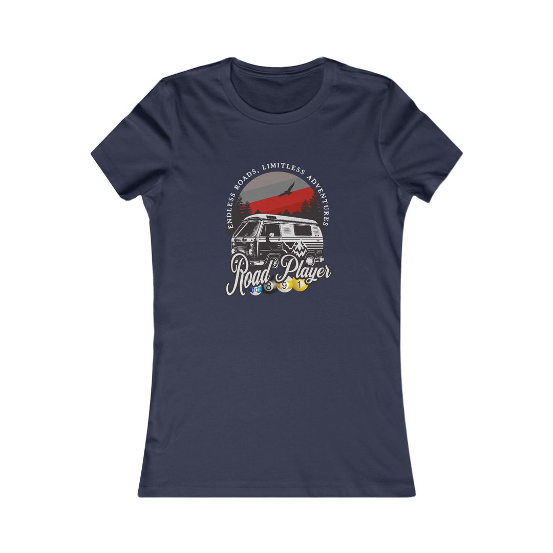 Road Player - Limitless Adventures - Women's Fitted Tee - BFLY BILLIARDS