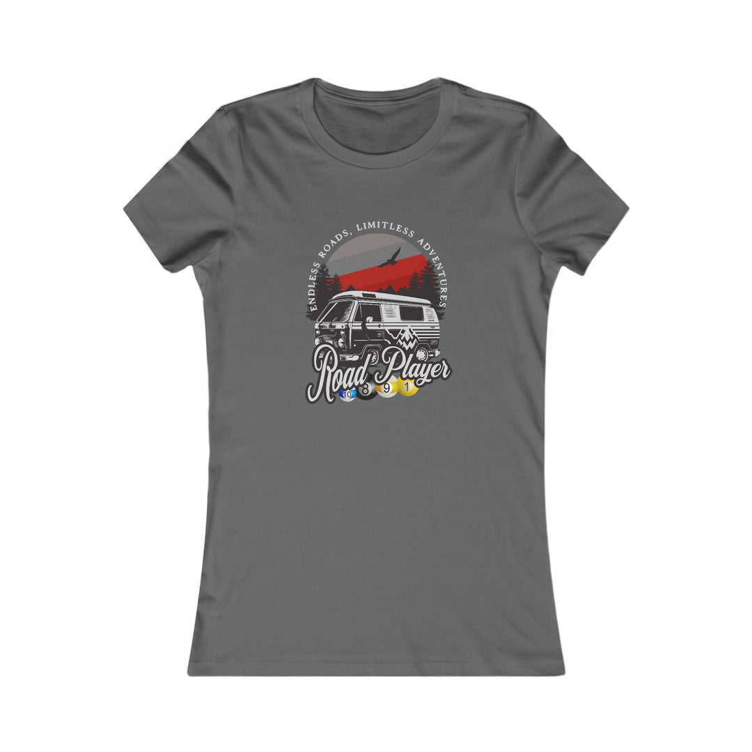 Road Player - Limitless Adventures - Women's Fitted Tee - BFLY BILLIARDS