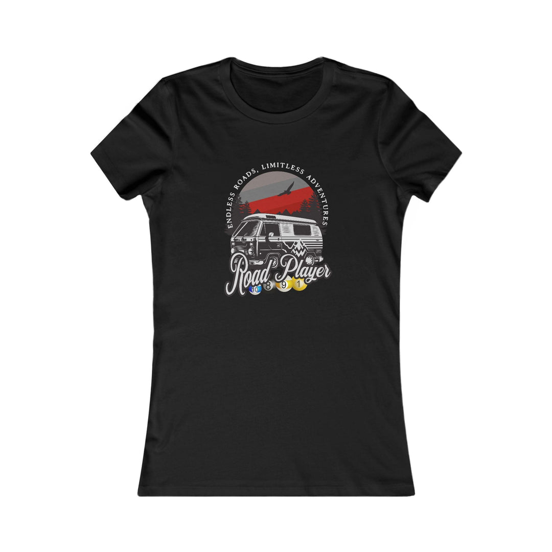 Road Player - Limitless Adventures - Women's Fitted Tee - BFLY BILLIARDS