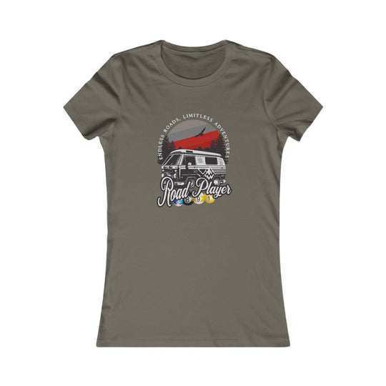 Road Player - Limitless Adventures - Women's Fitted Tee - BFLY BILLIARDS