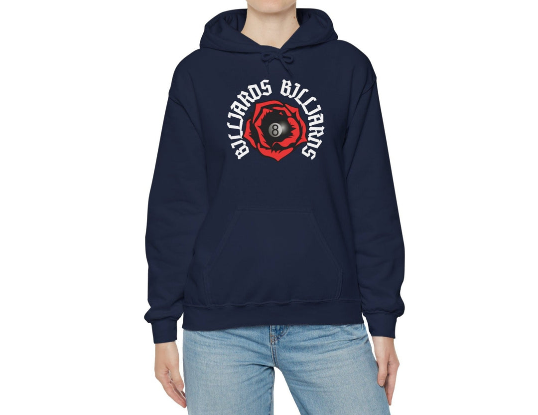 Rose 8 Ball Billiards - Custom Pullover Hoodie - BFLY BILLIARDS