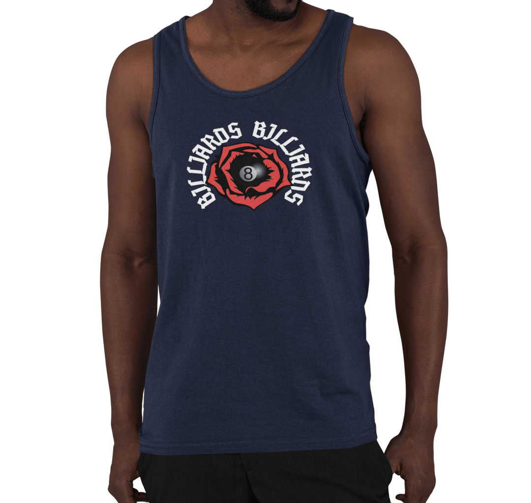 Rose 8 Ball Billiards - Custom Tank Top - BFLY BILLIARDS