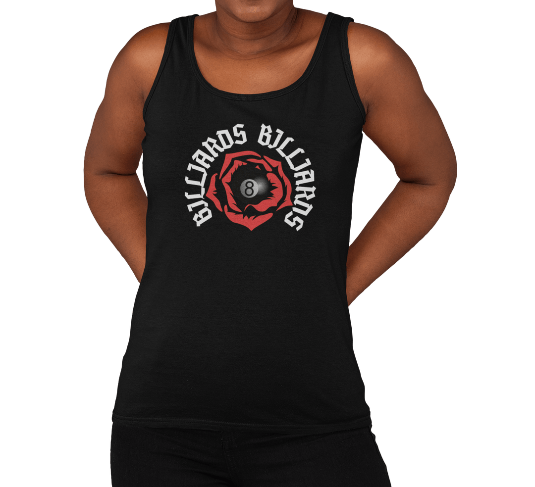 Rose 8 Ball Billiards - Custom Tank Top - BFLY BILLIARDS