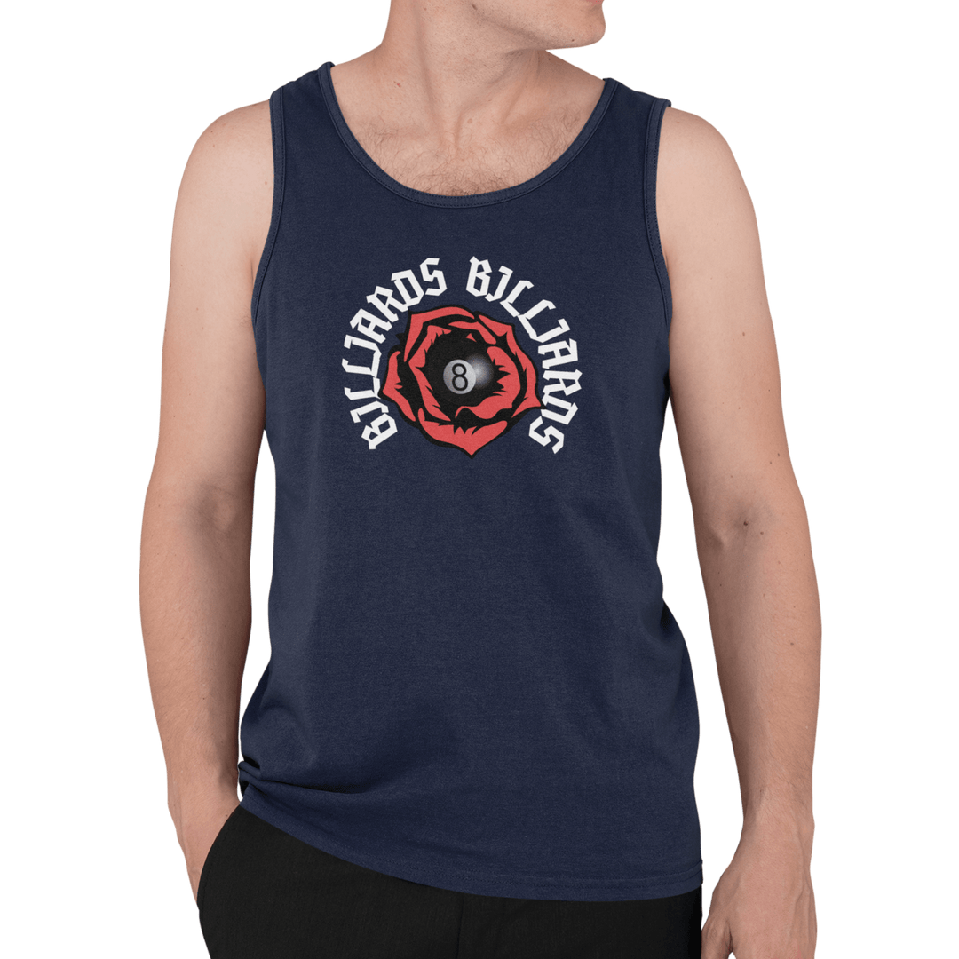 Rose 8 Ball Billiards - Custom Tank Top - BFLY BILLIARDS