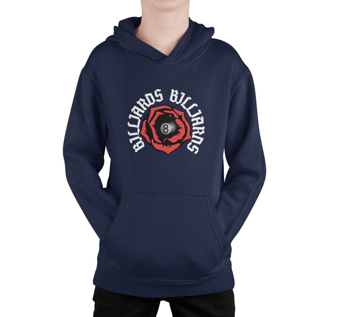 Rose 8 Ball Billiards - Custom Youth Hoodie - BFLY BILLIARDS