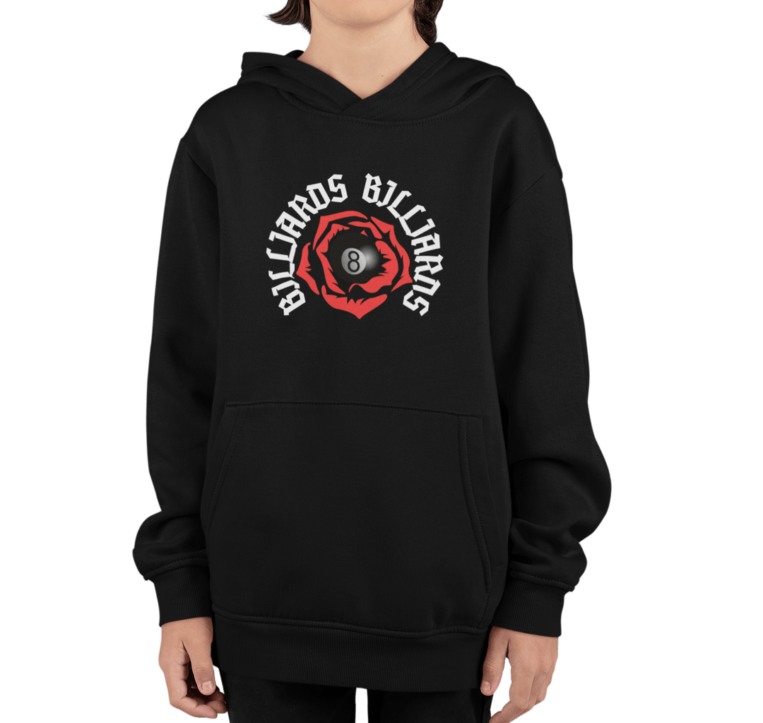 Rose 8 Ball Billiards - Custom Youth Hoodie - BFLY BILLIARDS