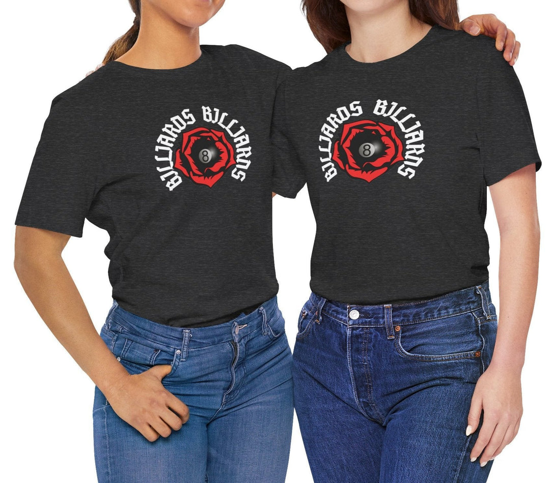 Rose 8 Ball Billiards - Unisex Softstyle Tee - BFLY BILLIARDS