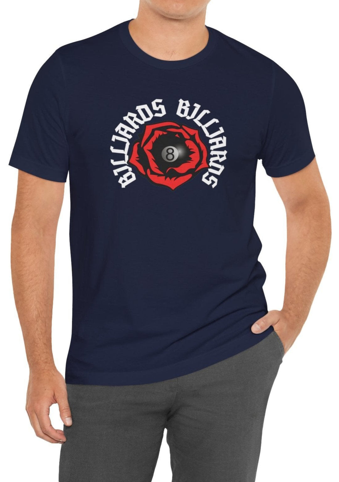 Rose 8 Ball Billiards - Unisex Softstyle Tee - BFLY BILLIARDS