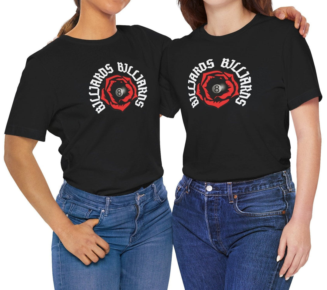 Rose 8 Ball Billiards - Unisex Softstyle Tee - BFLY BILLIARDS
