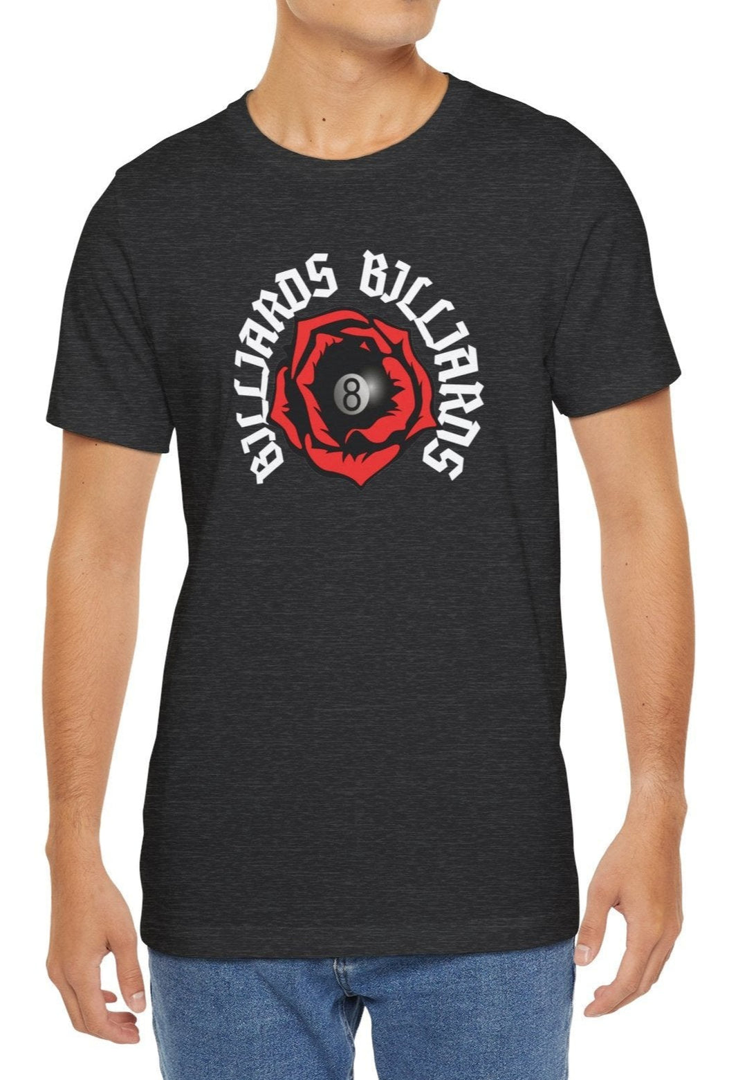 Rose 8 Ball Billiards - Unisex Softstyle Tee - BFLY BILLIARDS