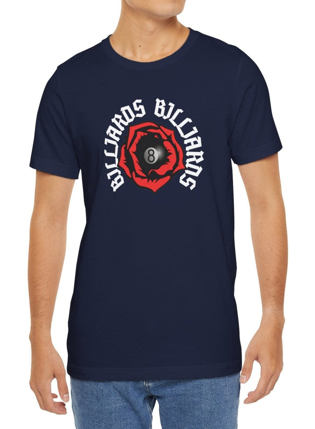 Rose 8 Ball Billiards - Unisex Softstyle Tee - BFLY BILLIARDS