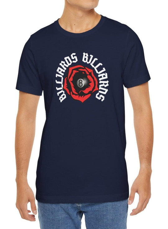 Rose 8 Ball Billiards - Unisex Softstyle Tee - BFLY BILLIARDS
