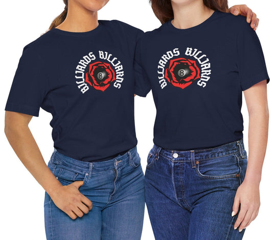 Rose 8 Ball Billiards - Unisex Softstyle Tee - BFLY BILLIARDS
