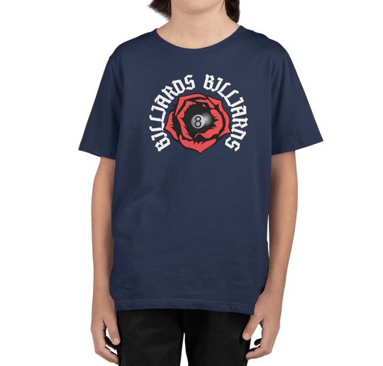 Rose 8 Ball Billiards - Youth Cotton Tee - BFLY BILLIARDS