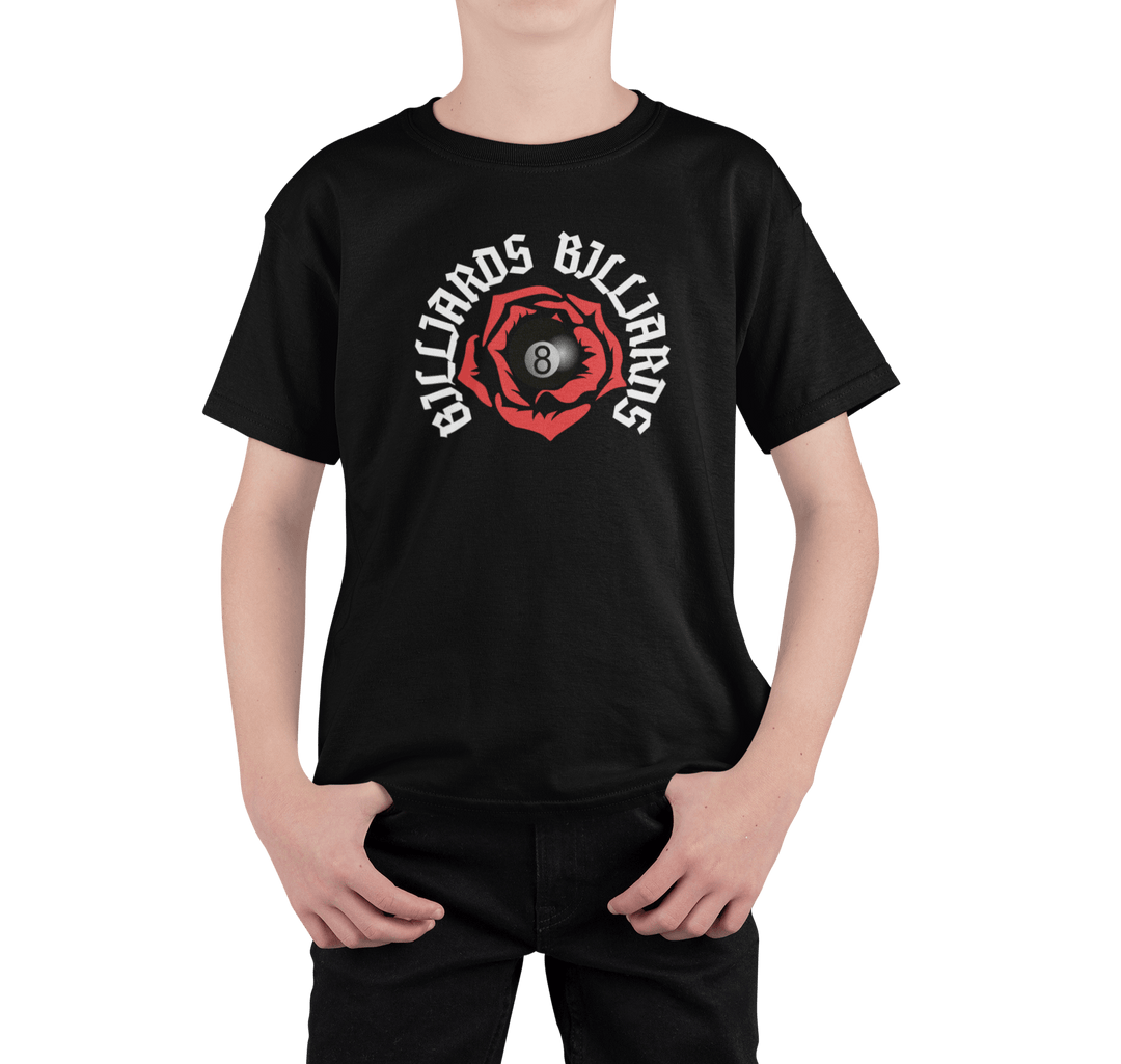 Rose 8 Ball Billiards - Youth Cotton Tee - BFLY BILLIARDS