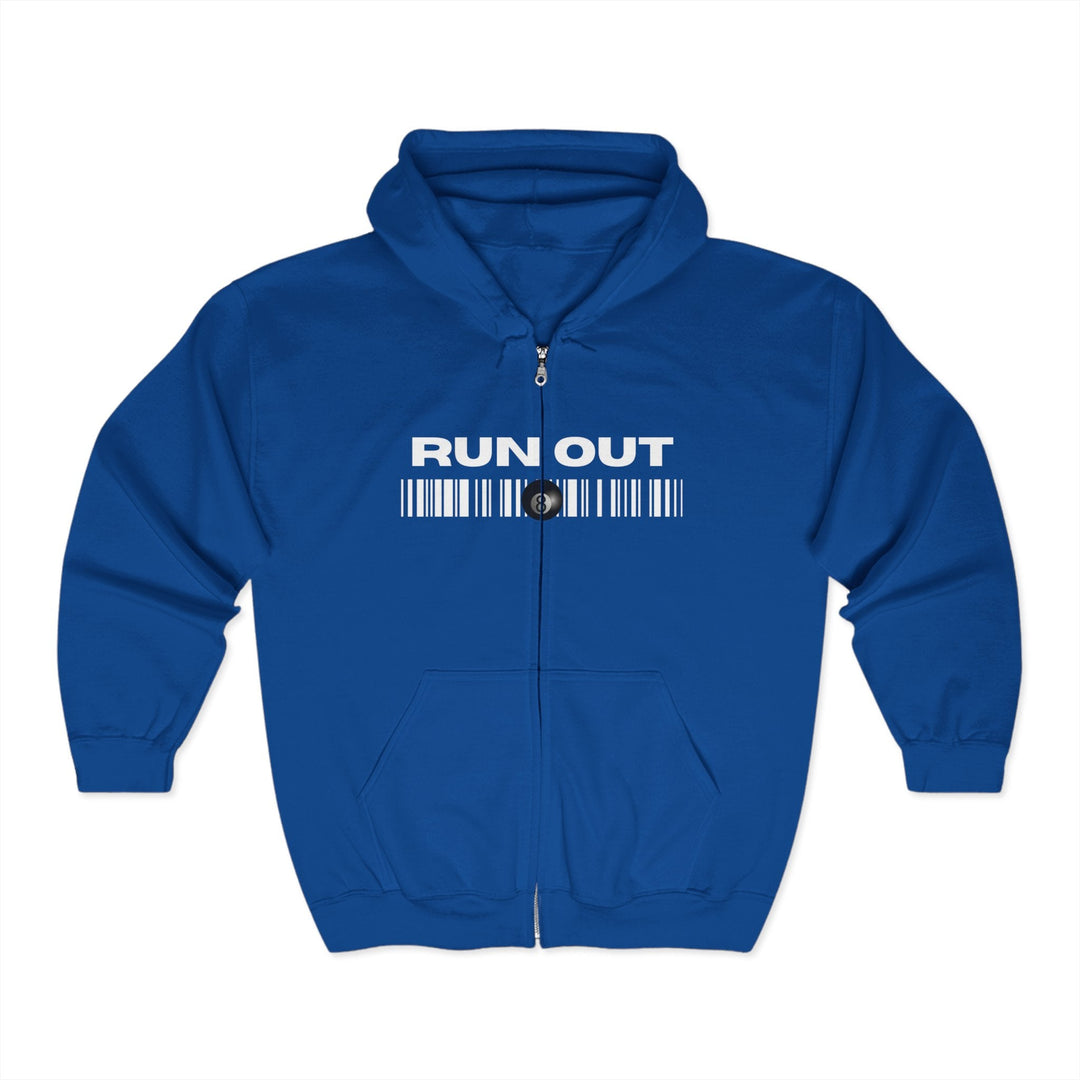 Run Out 8 Ball Scan - Full Zip Hoodie - BFLY BILLIARDS