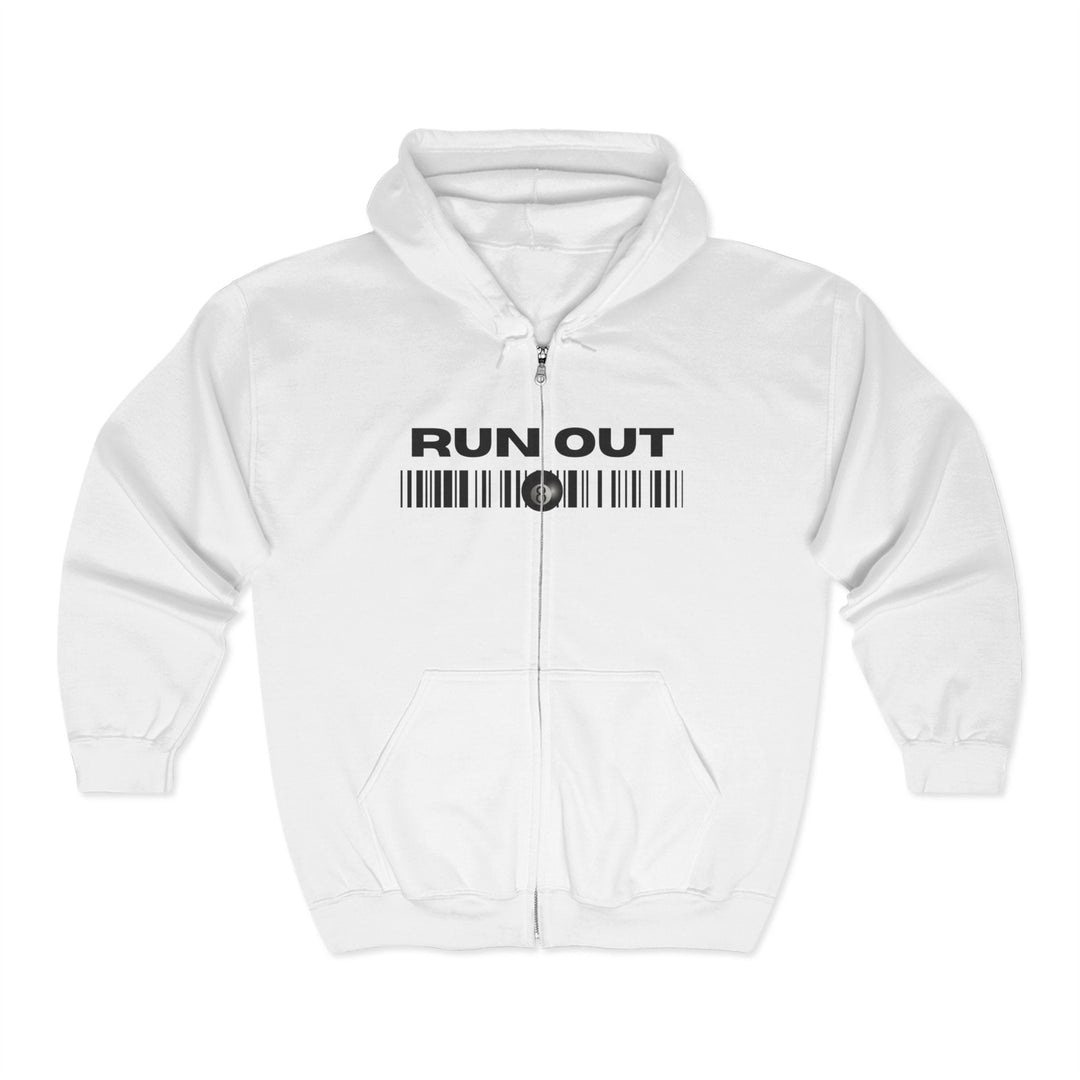 Run Out 8 Ball Scan - Full Zip Hoodie - BFLY BILLIARDS