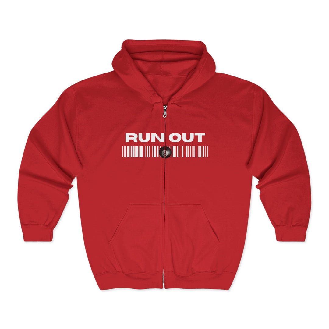 Run Out 8 Ball Scan - Full Zip Hoodie - BFLY BILLIARDS