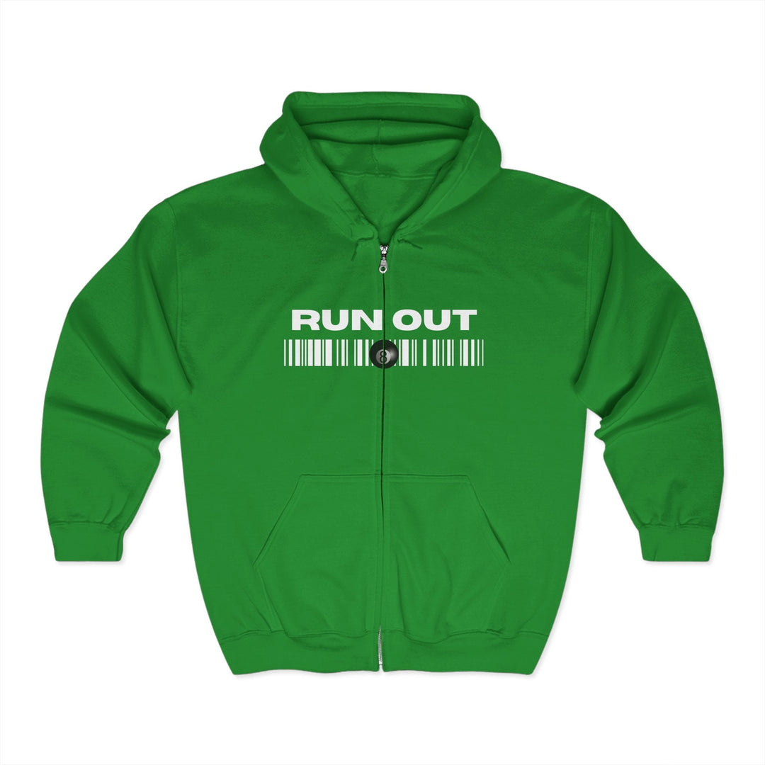 Run Out 8 Ball Scan - Full Zip Hoodie - BFLY BILLIARDS