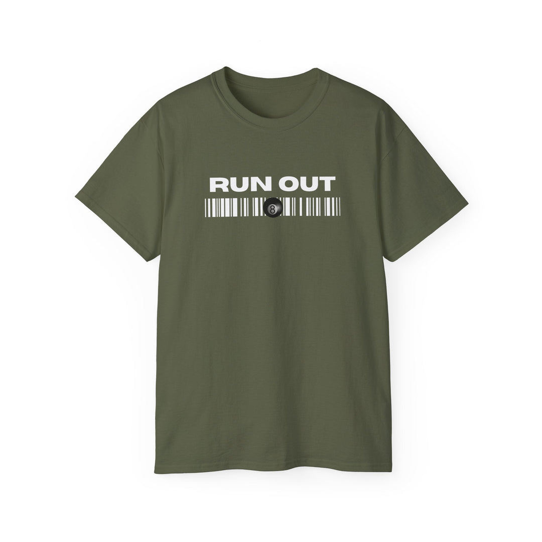 Run Out 8 Ball Scan - Unisex Cotton T-Shirt - BFLY BILLIARDS