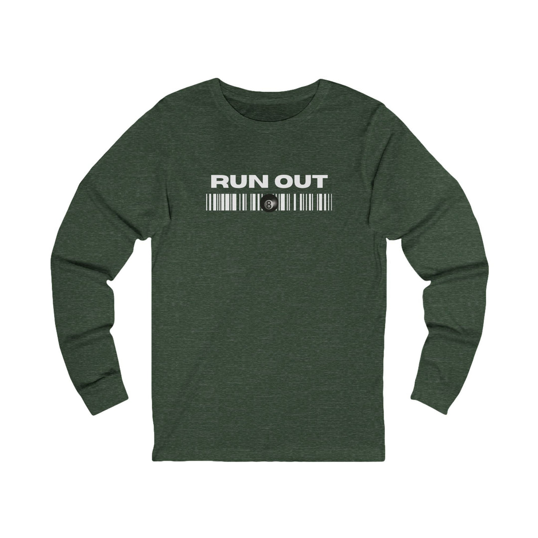 Run Out 8 Ball Scan - Unisex Long Sleeve Tee - BFLY BILLIARDS