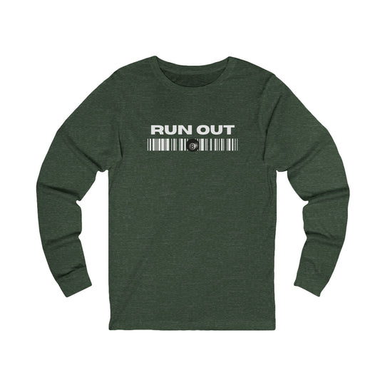 Run Out 8 Ball Scan - Unisex Long Sleeve Tee - BFLY BILLIARDS