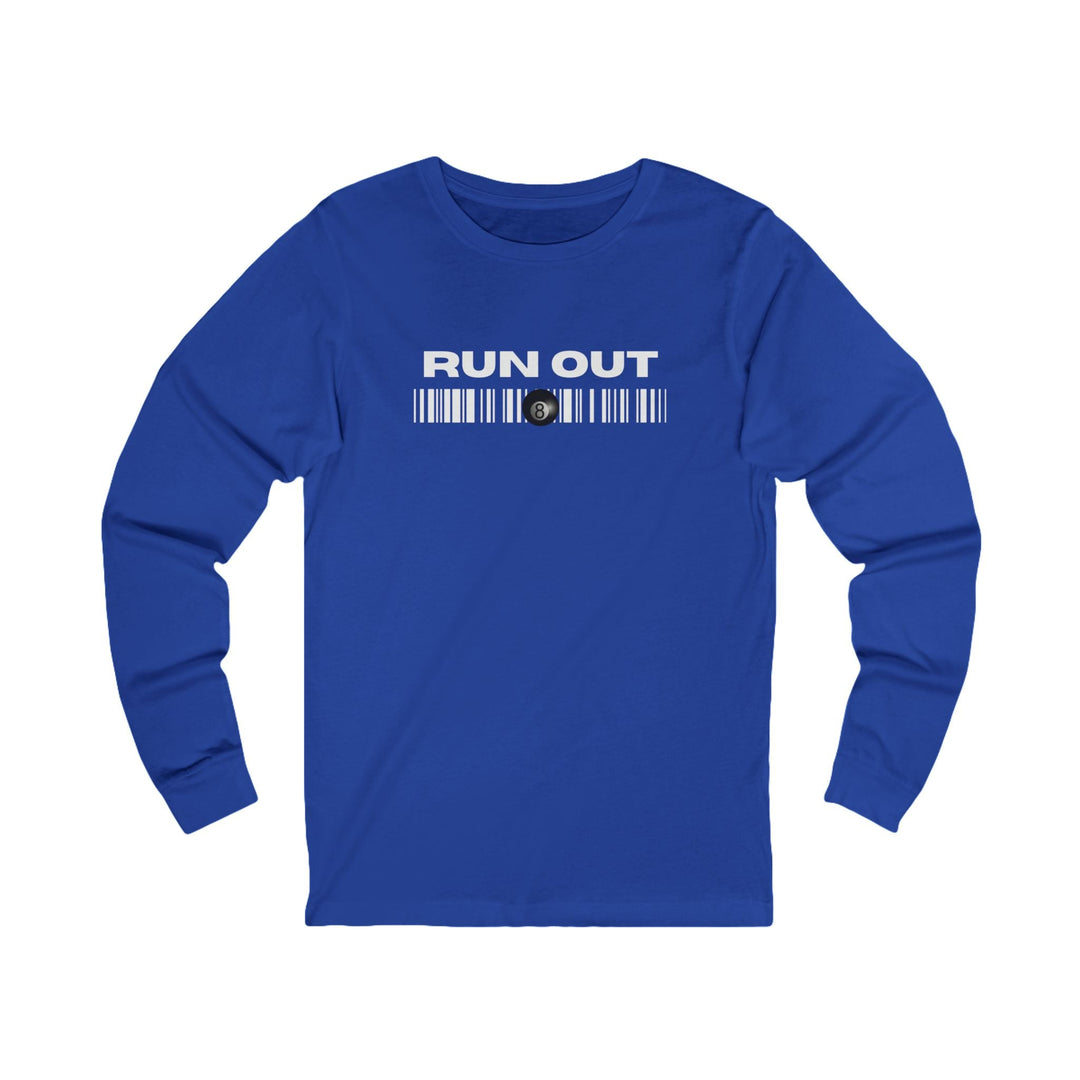 Run Out 8 Ball Scan - Unisex Long Sleeve Tee - BFLY BILLIARDS