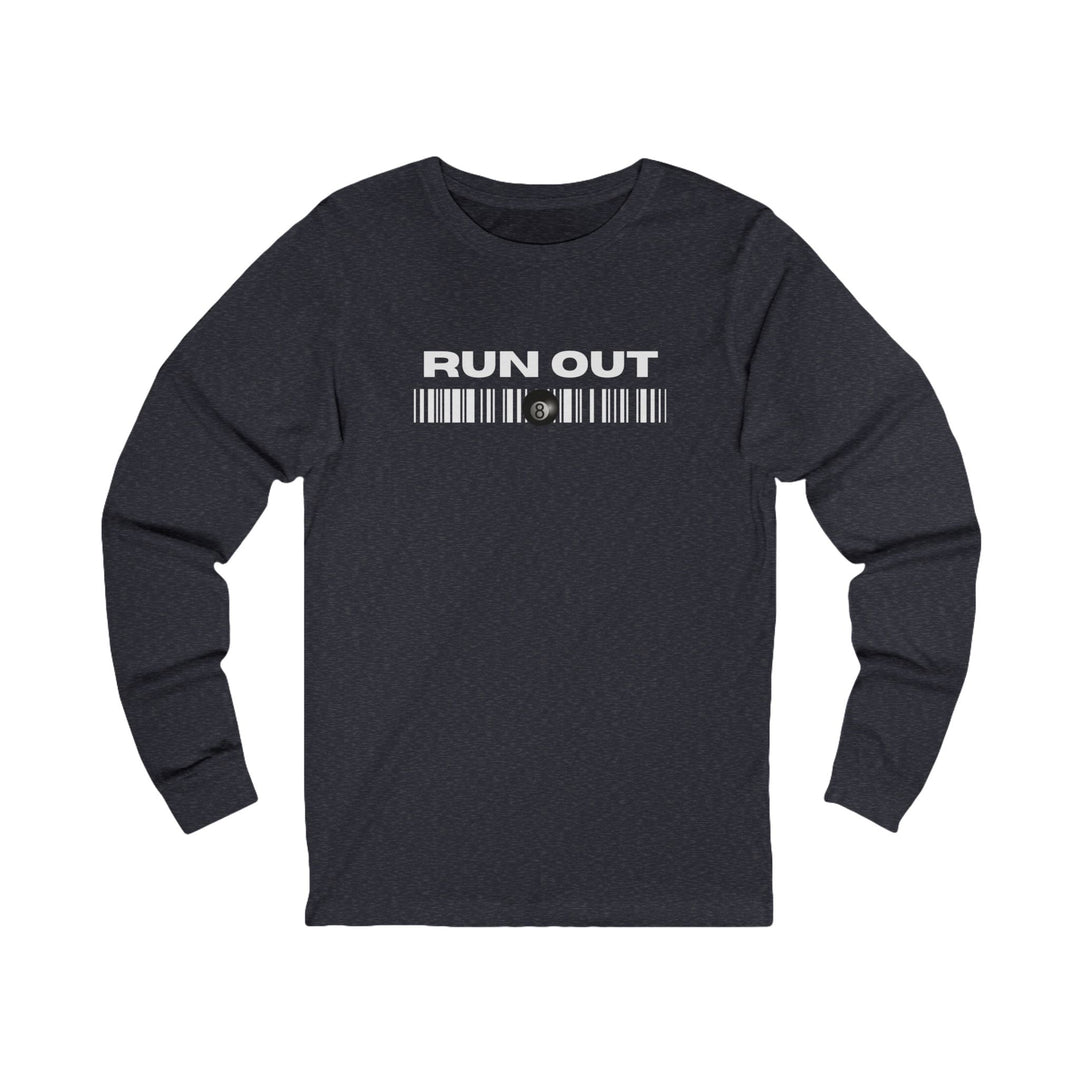 Run Out 8 Ball Scan - Unisex Long Sleeve Tee - BFLY BILLIARDS