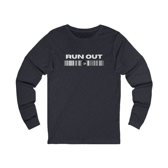 Run Out 8 Ball Scan - Unisex Long Sleeve Tee - BFLY BILLIARDS