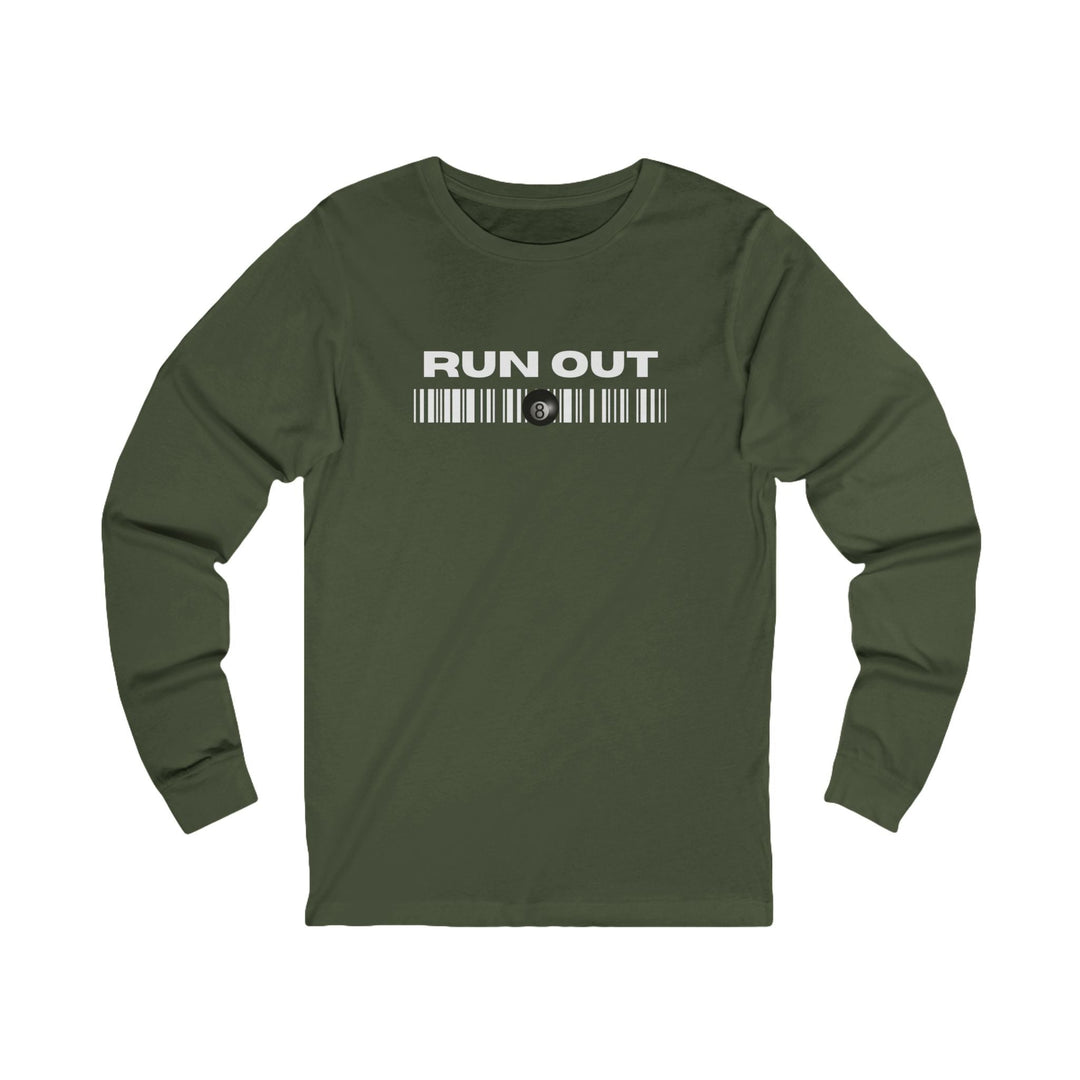 Run Out 8 Ball Scan - Unisex Long Sleeve Tee - BFLY BILLIARDS
