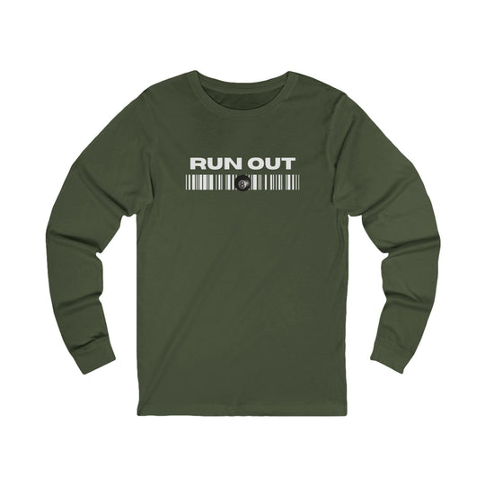 Run Out 8 Ball Scan - Unisex Long Sleeve Tee - BFLY BILLIARDS