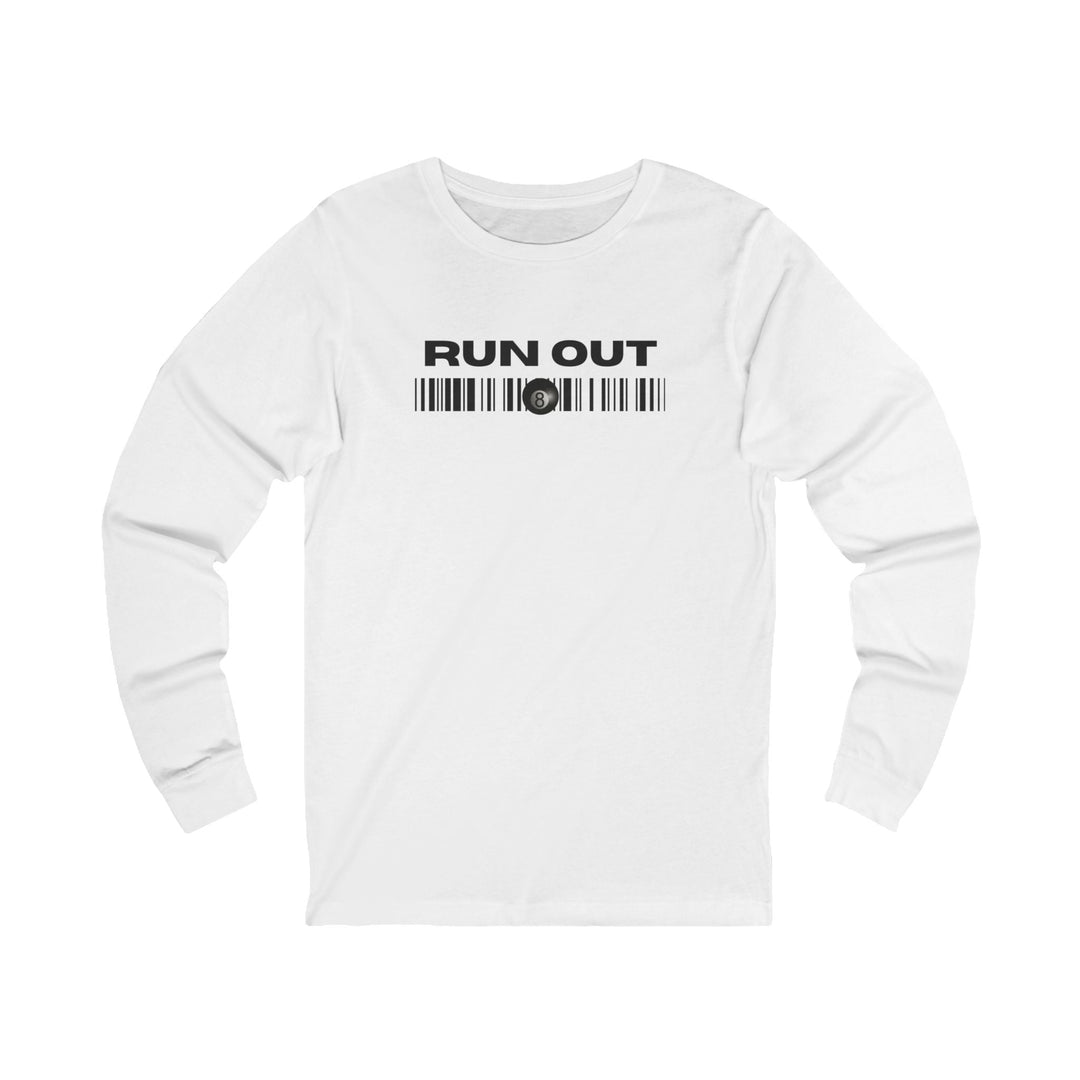 Run Out 8 Ball Scan - Unisex Long Sleeve Tee - BFLY BILLIARDS