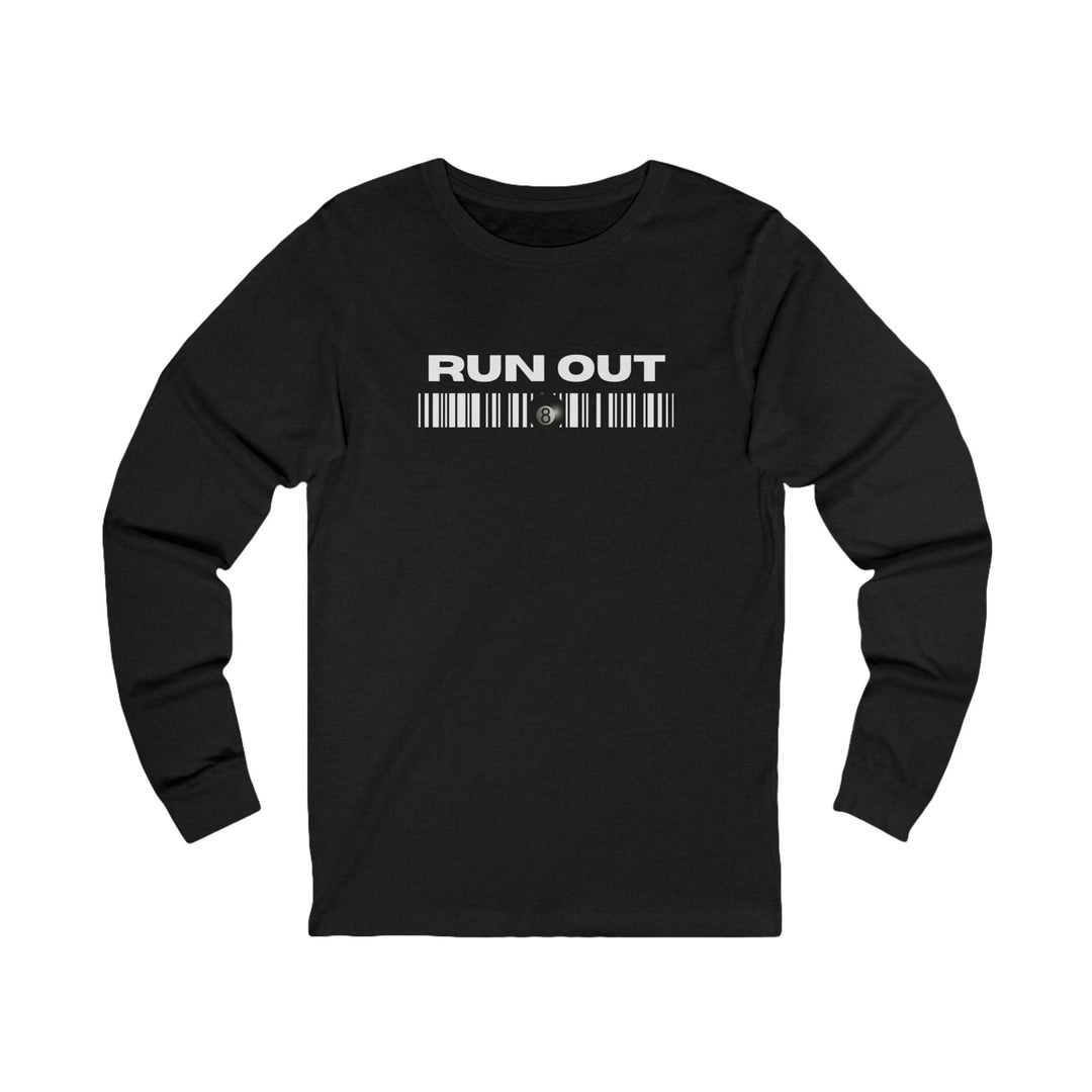 Run Out 8 Ball Scan - Unisex Long Sleeve Tee - BFLY BILLIARDS