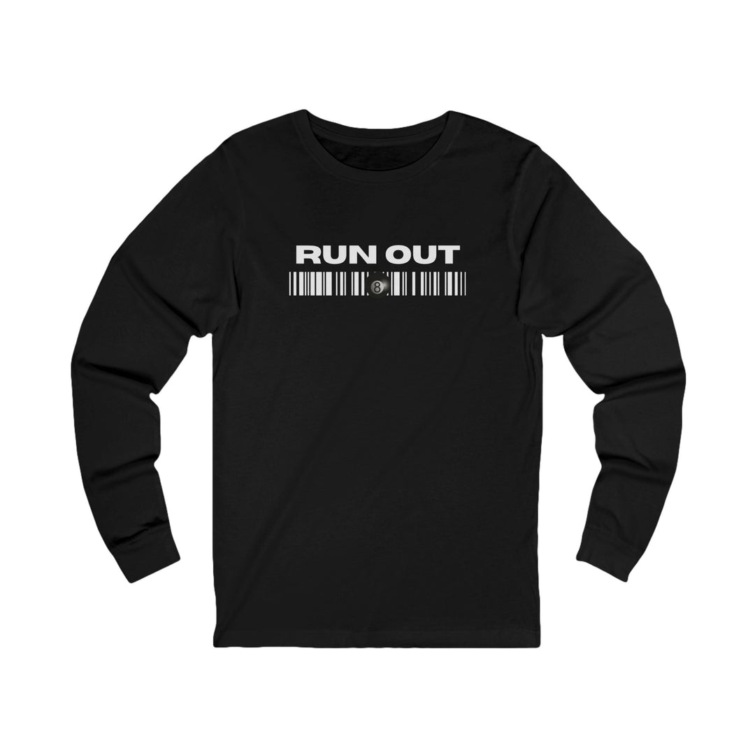 Run Out 8 Ball Scan - Unisex Long Sleeve Tee - BFLY BILLIARDS